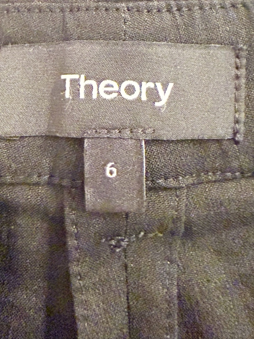 Theory Tailor Trouser In Crunch Wash Linen - Picture 7 of 9